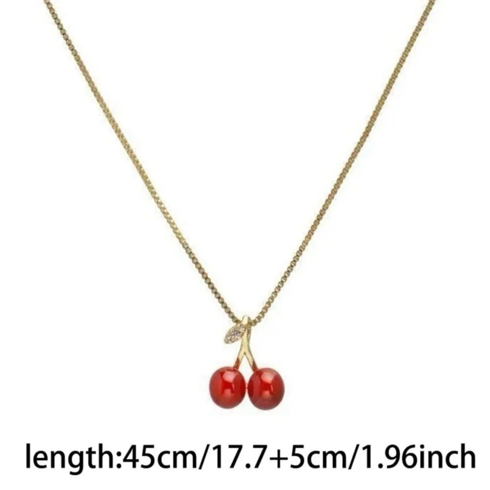⚠️Clearance Cherry Pendant Necklace Yellow Gold - Picture 4 of 4